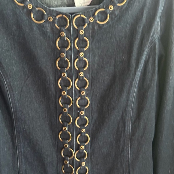 ⭐️⭐️DG2 by Diane Gilman (Medium) Embellished Jean Jacket⭐️⭐️ - Picture 3 of 8